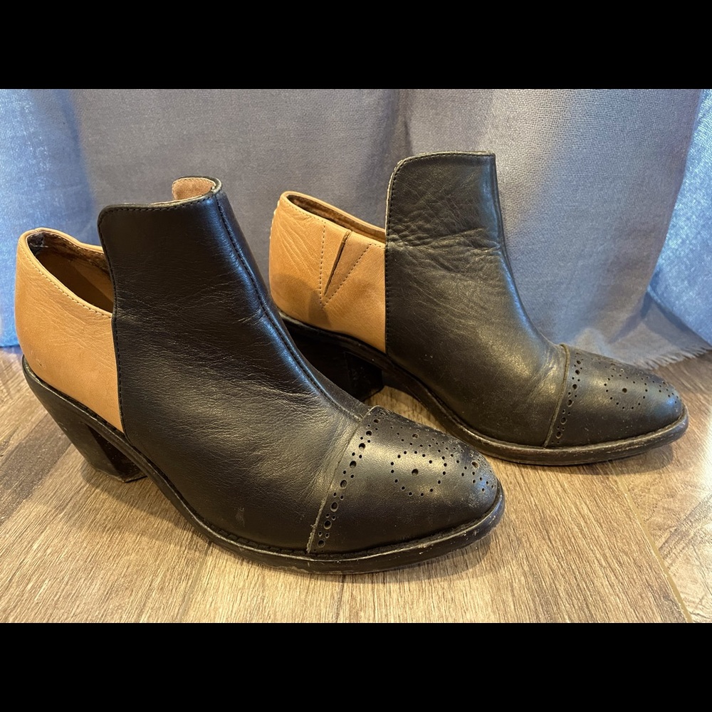 Genuine Leather Ankle Booties